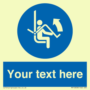 Custom Mandatory: Open safety bar of chairlift